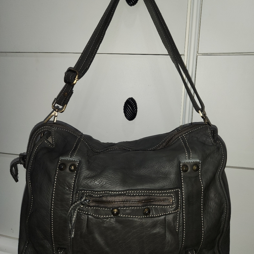 *NEW* SUNDANCE Gray Leather Women's Bag